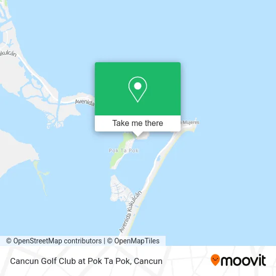 Cancun Golf Club at Pok Ta Pok map
