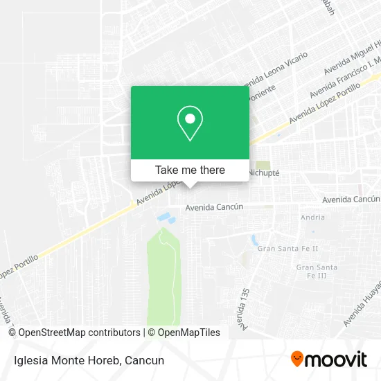 Iglesia Monte Horeb map