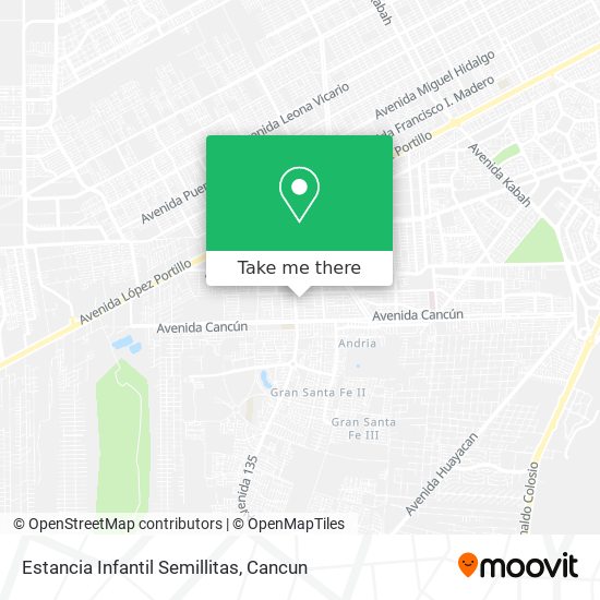Mapa de Estancia Infantil Semillitas