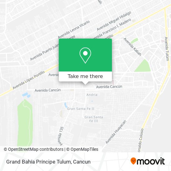 Grand Bahía Príncipe Tulum map
