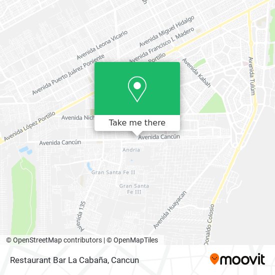Restaurant Bar La Cabaña map