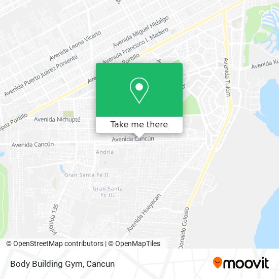 Body Building Gym map