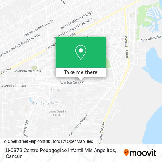 U-0873 Centro Pedagogico Infantil Mis Angelitos map