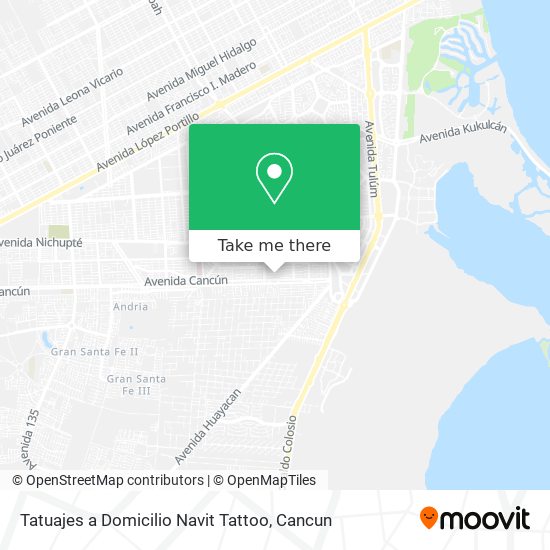 Mapa de Tatuajes a Domicilio Navit Tattoo