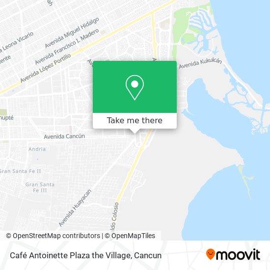 Café Antoinette Plaza the Village map
