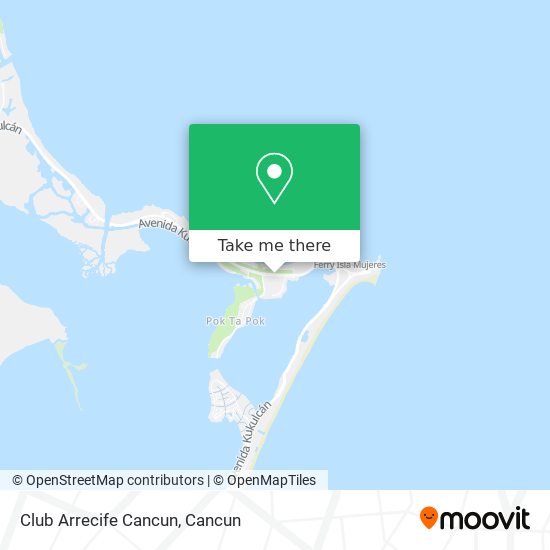 Mapa de Club Arrecife Cancun