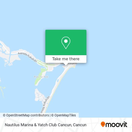 Nautilus Marina & Yatch Club Cancun map
