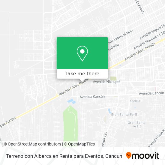 Terreno con Alberca en Renta para Eventos map