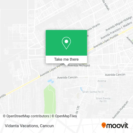 Vidanta Vacations map