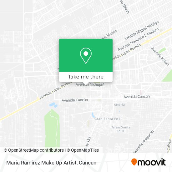 Maria Ramirez Make Up Artist map
