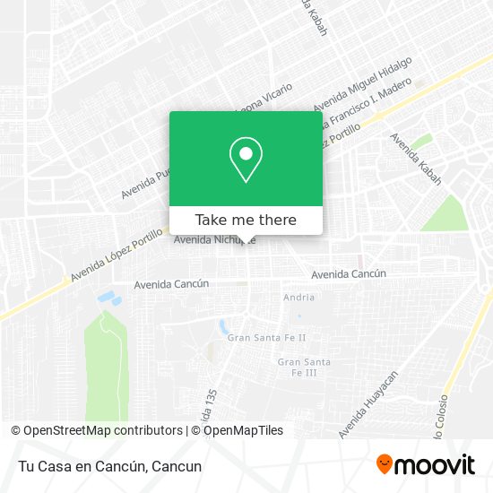 Mapa de Tu Casa en Cancún