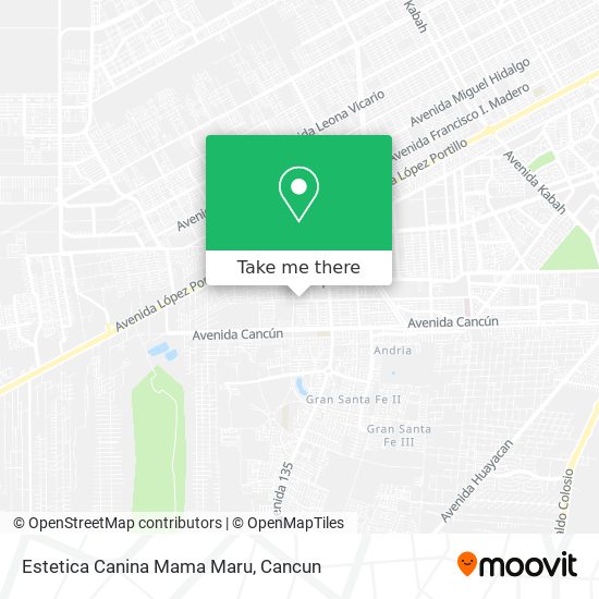 Mapa de Estetica Canina Mama Maru
