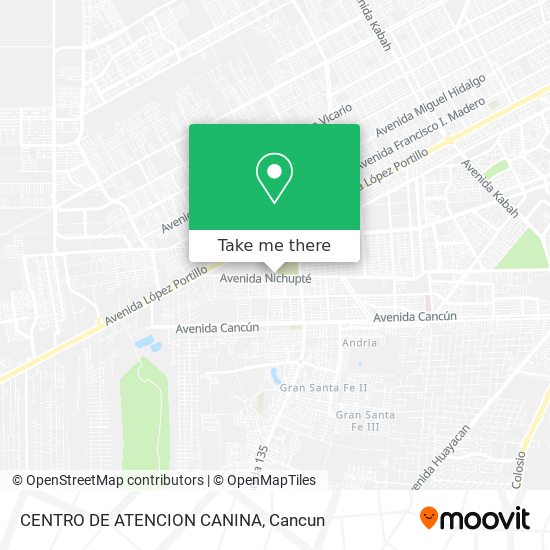 Mapa de CENTRO DE ATENCION CANINA