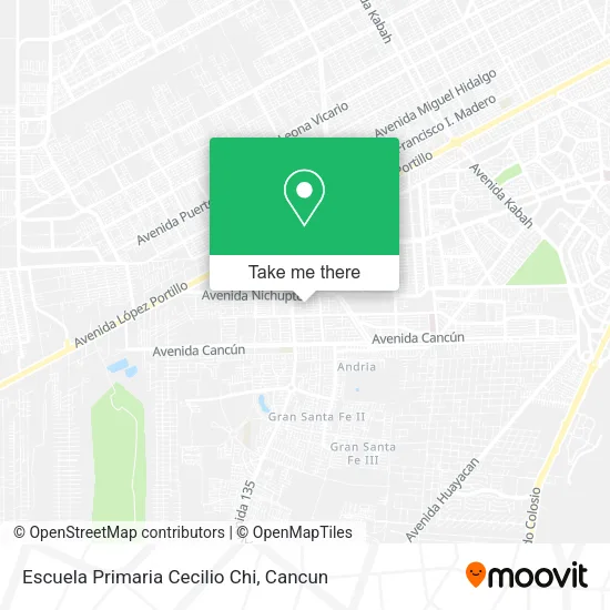 Escuela Primaria Cecilio Chi map