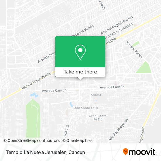 Mapa de Templo La Nueva Jerusalén