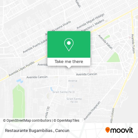 Restaurante Bugambilias. map