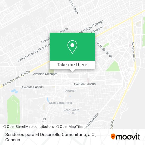 Mapa de Senderos para El Desarrollo Comunitario, a.C.