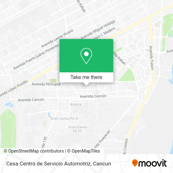 Cesa Centro de Servicio Automotriz map