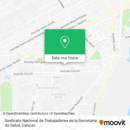 Sindicato Nacional de Trabajadores de la Secretaria de Salud map