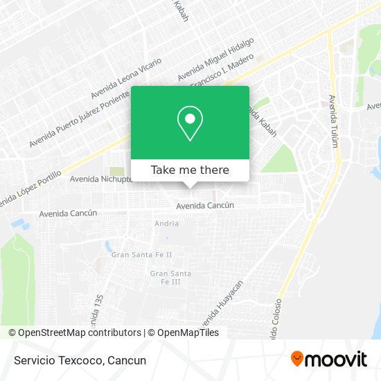 Mapa de Servicio Texcoco