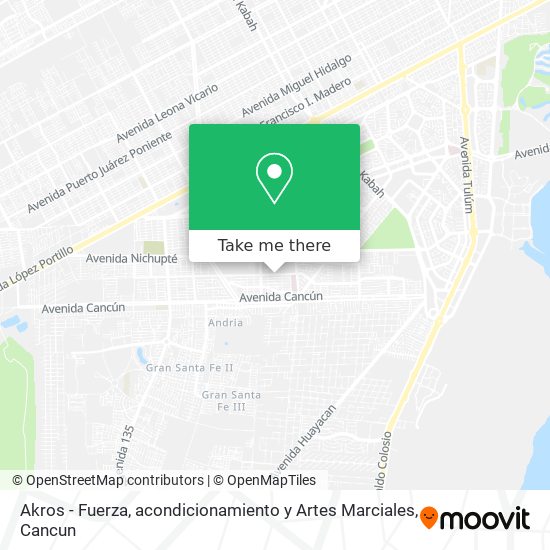 Mapa de Akros - Fuerza, acondicionamiento y Artes Marciales