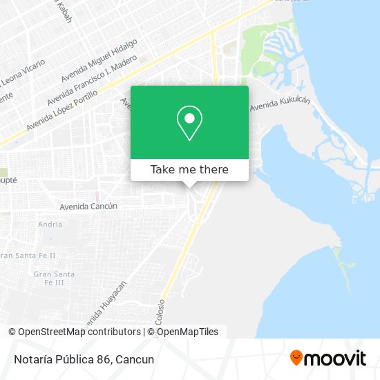 Notaría Pública 86 map