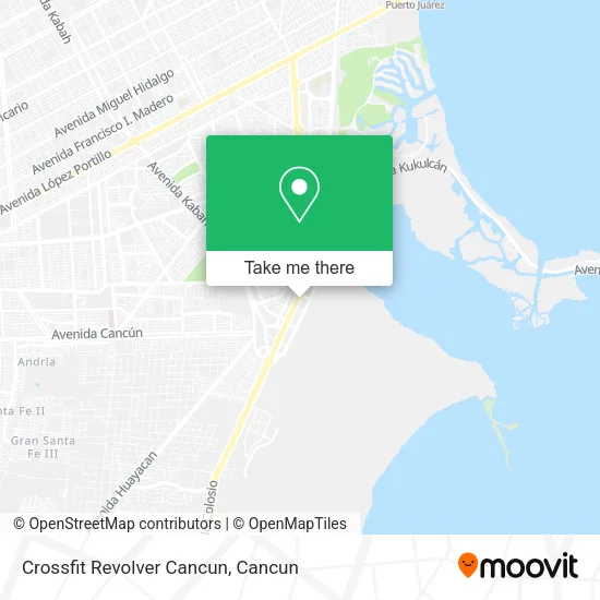 Crossfit Revolver Cancun map