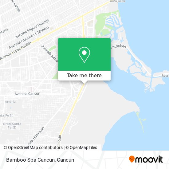 Mapa de Bamboo Spa Cancun