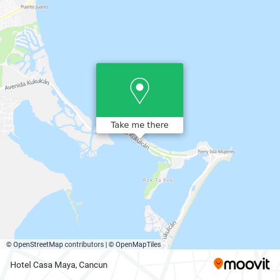 Mapa de Hotel Casa Maya