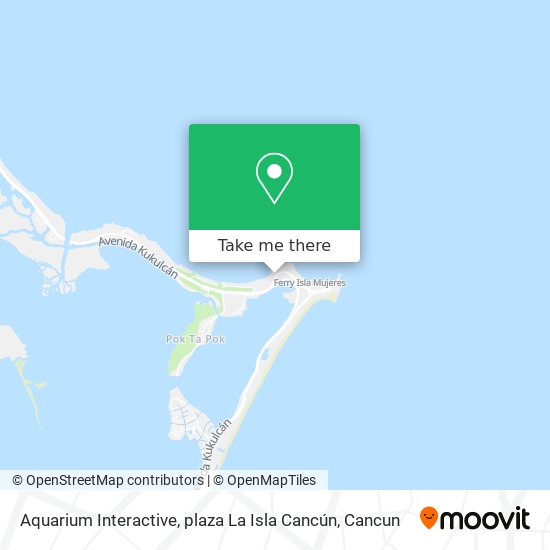 Aquarium Interactive, plaza La Isla Cancún map