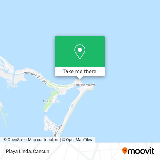 Playa Linda map