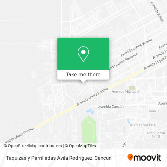 Taquizas y Parrilladas Avila Rodriguez map