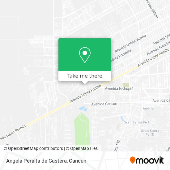 Angela Peralta de Castera map