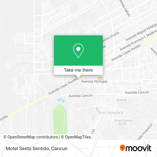 Motel Sexto Sentido map