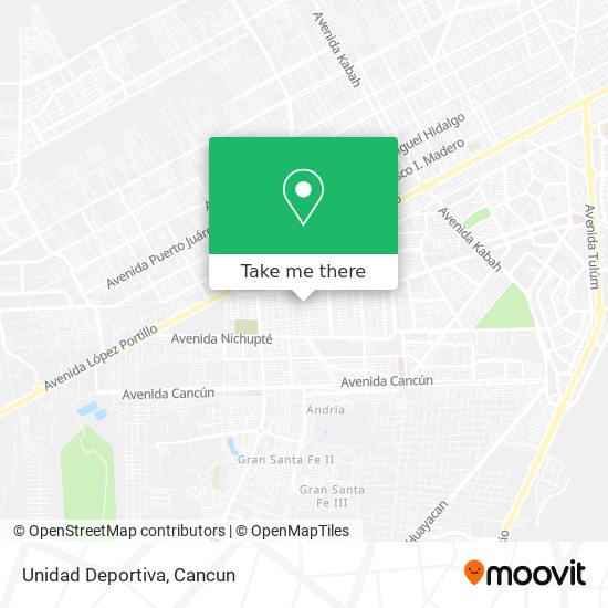 Mapa de Unidad Deportiva