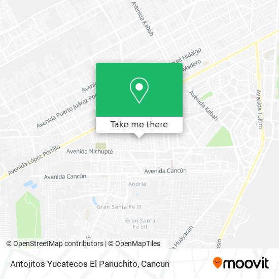 Antojitos Yucatecos El Panuchito map