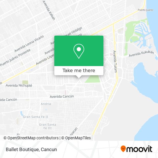 Mapa de Ballet Boutique