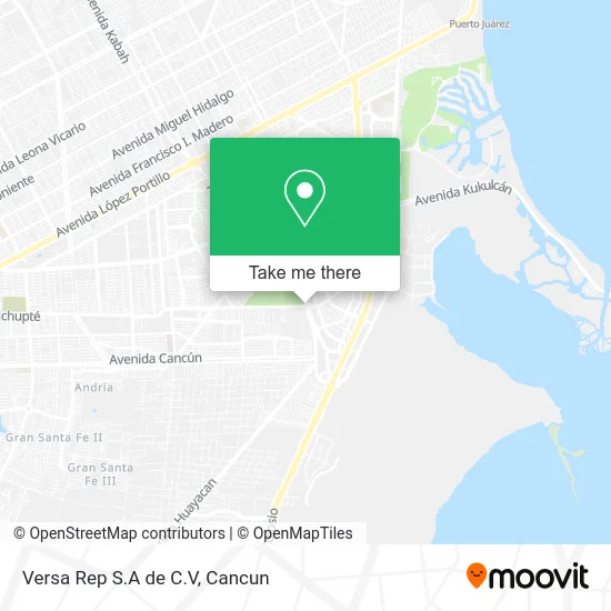 Versa Rep S.A de C.V map