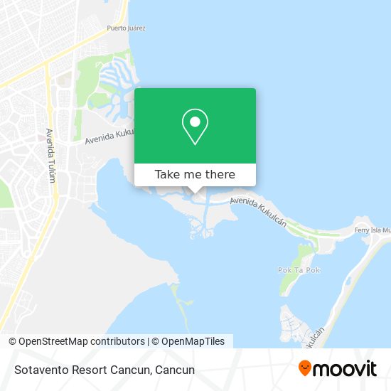 Sotavento Resort Cancun map