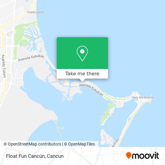 Float Fun Cancún map