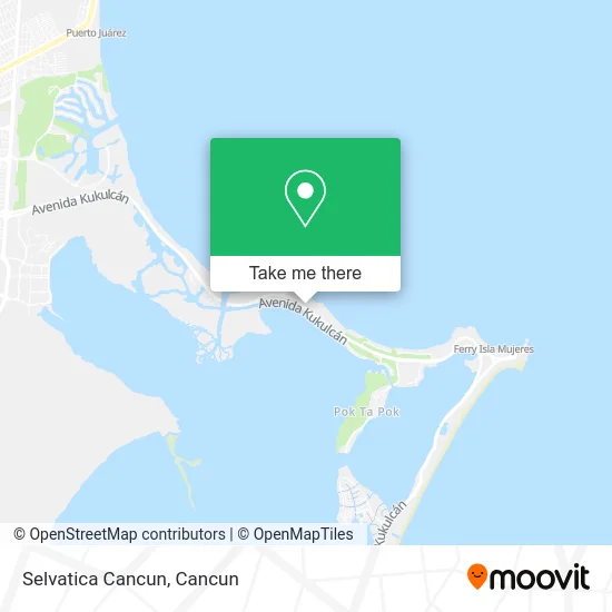 Selvatica Cancun map