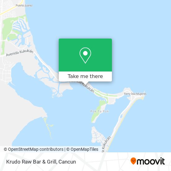 Mapa de Krudo Raw Bar & Grill