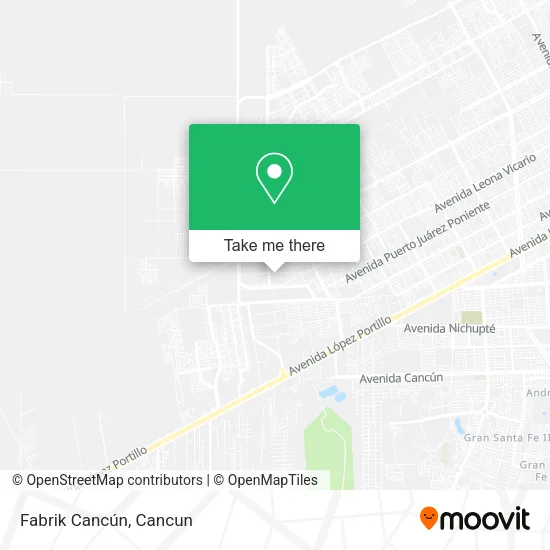 Fabrik Cancún map