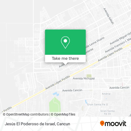 Mapa de Jesús El Poderoso de Israel