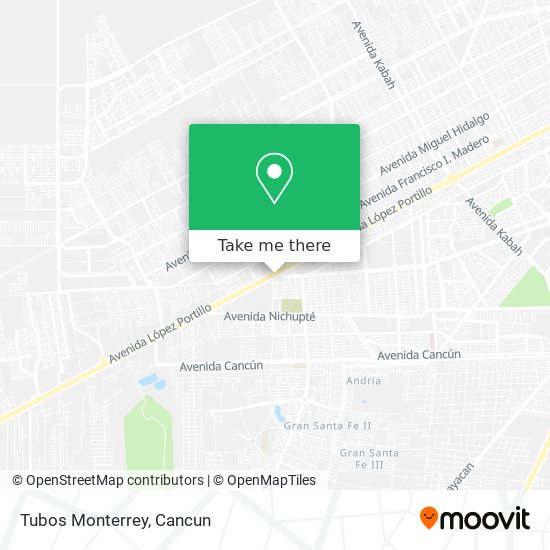 Tubos Monterrey map