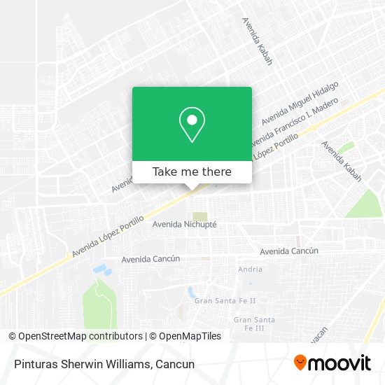 Pinturas Sherwin Williams map