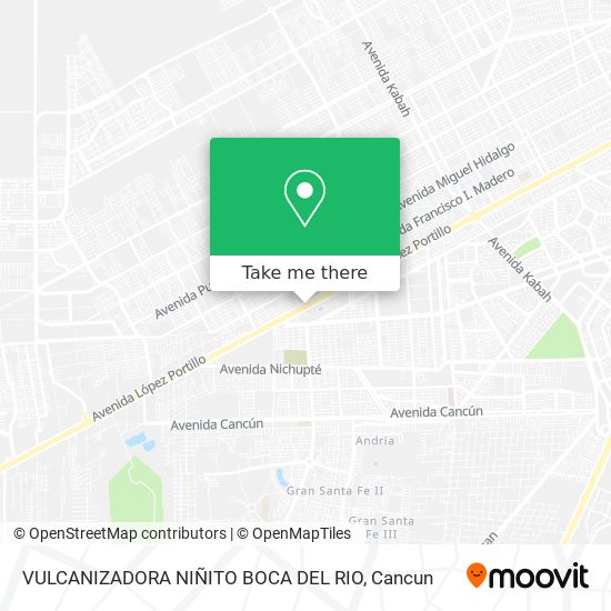 Mapa de VULCANIZADORA NIÑITO BOCA DEL RIO