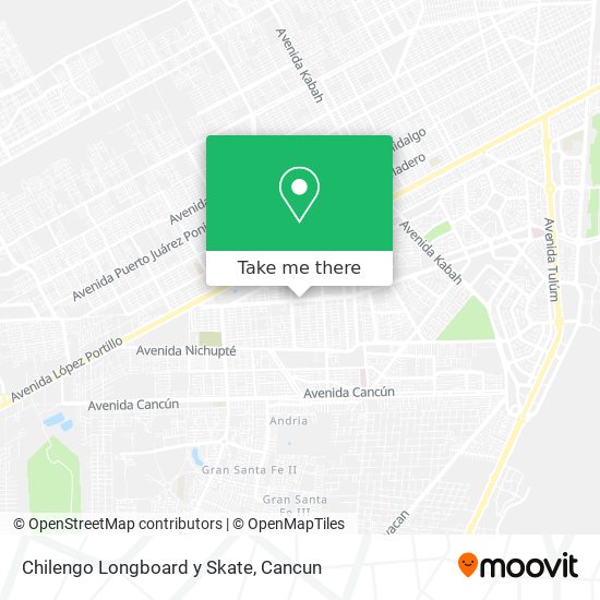 Chilengo Longboard y Skate map