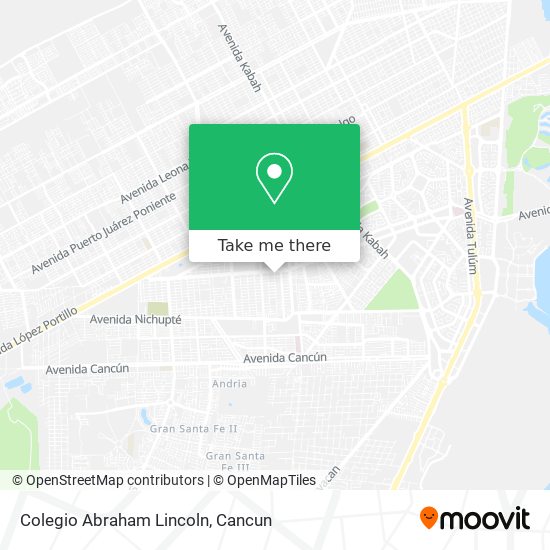 Mapa de Colegio Abraham Lincoln