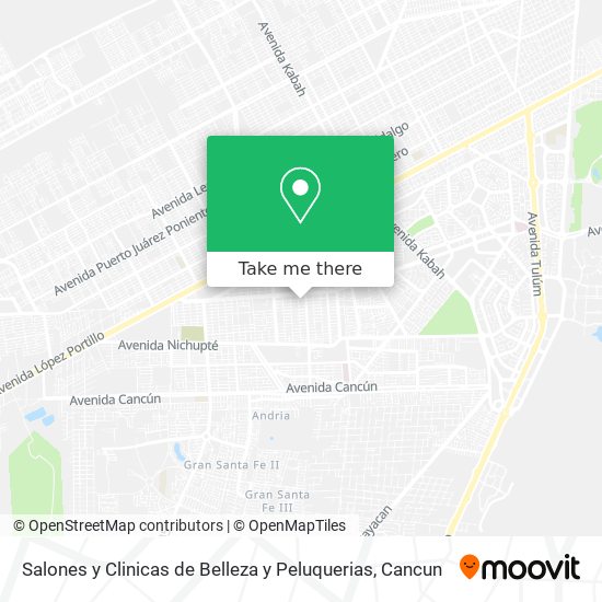 Mapa de Salones y Clinicas de Belleza y Peluquerias